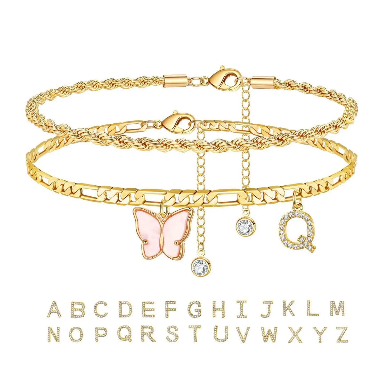 Initial Me Anklet Set