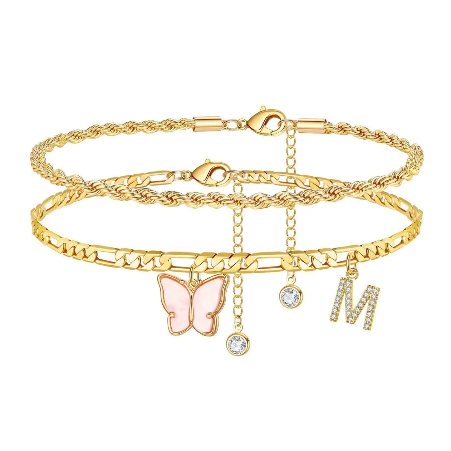Initial Me Anklet Set