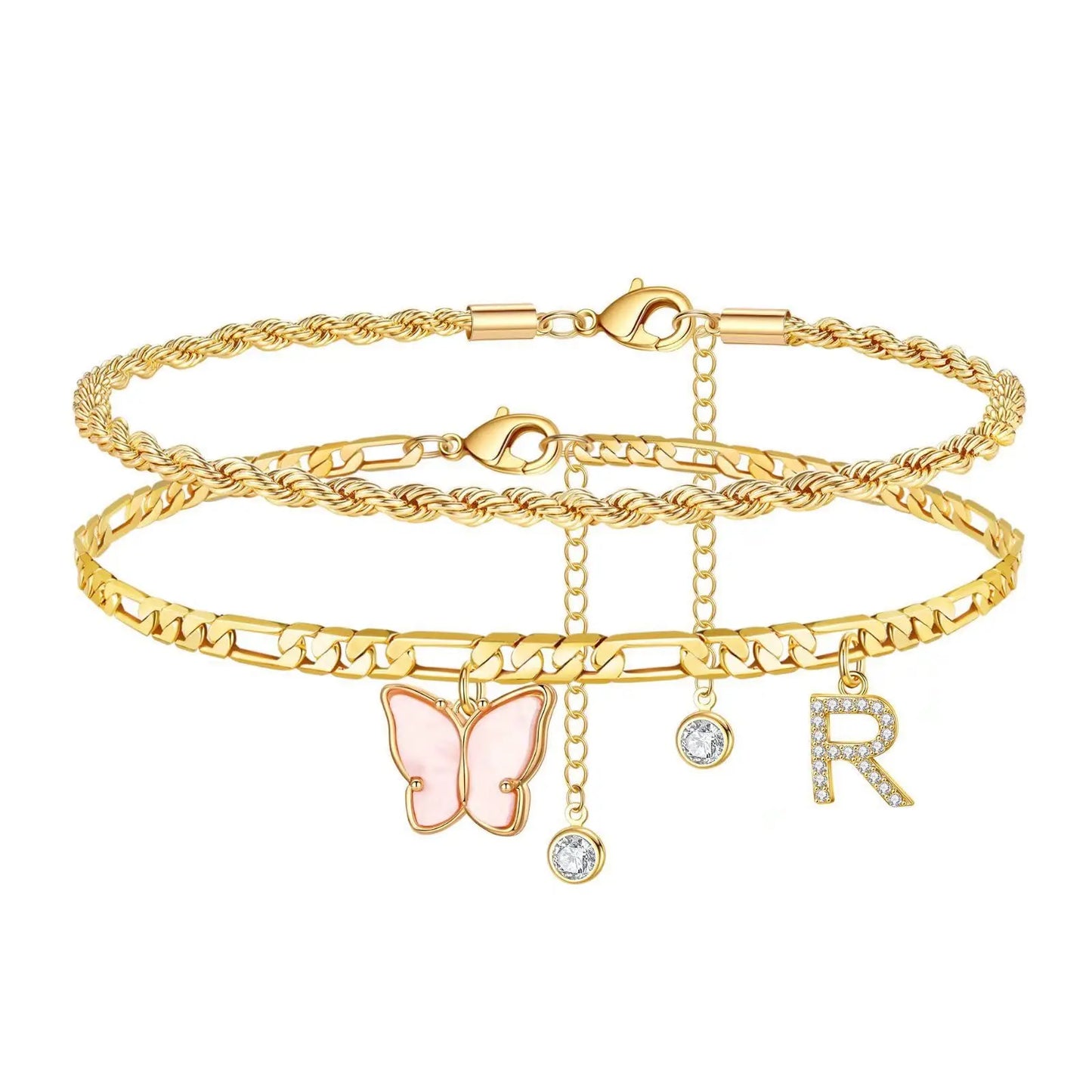 Initial Me Anklet Set