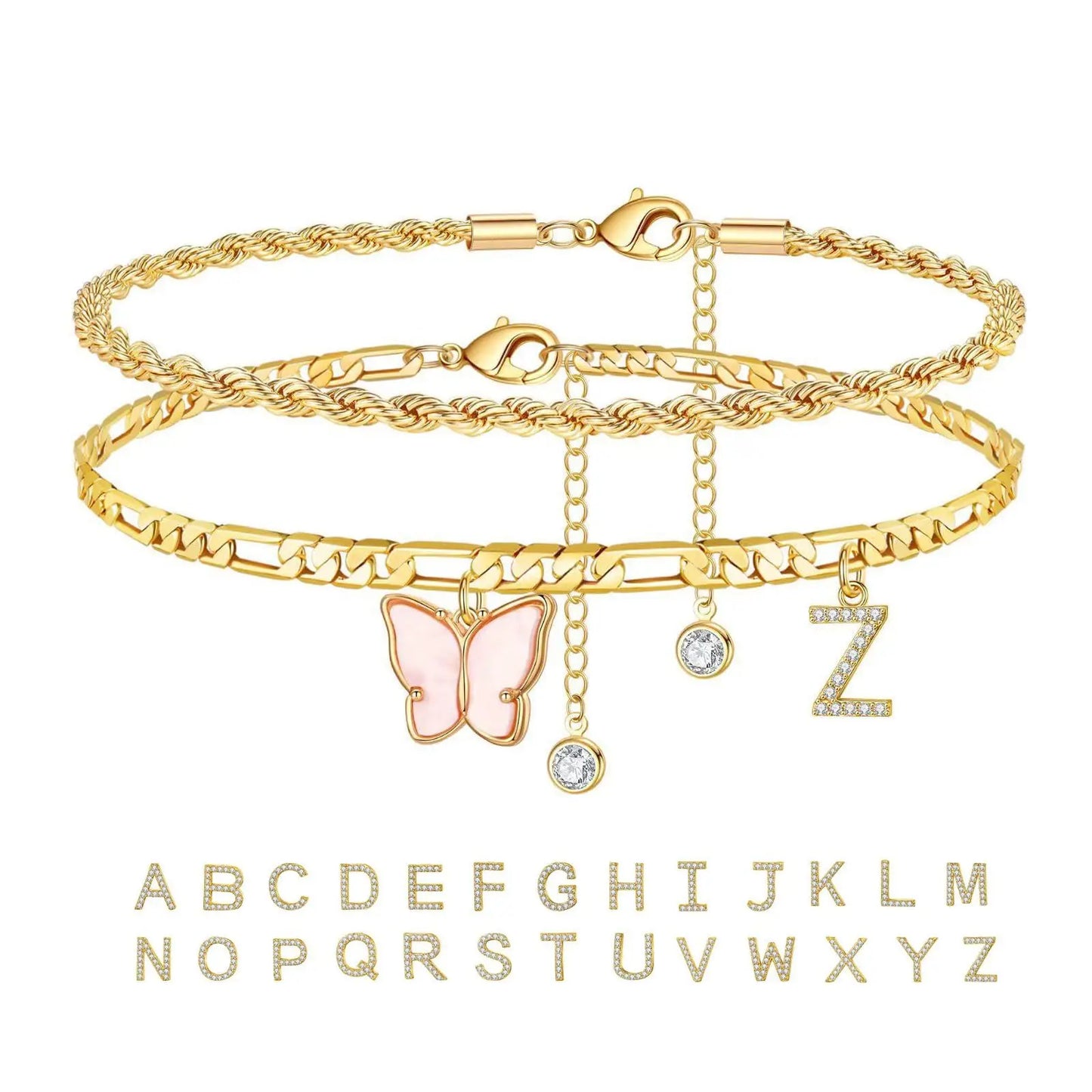 Initial Me Anklet Set