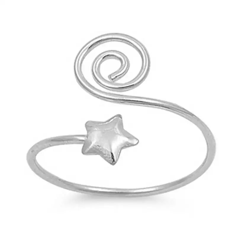 Twisted Silver Toe Rings
