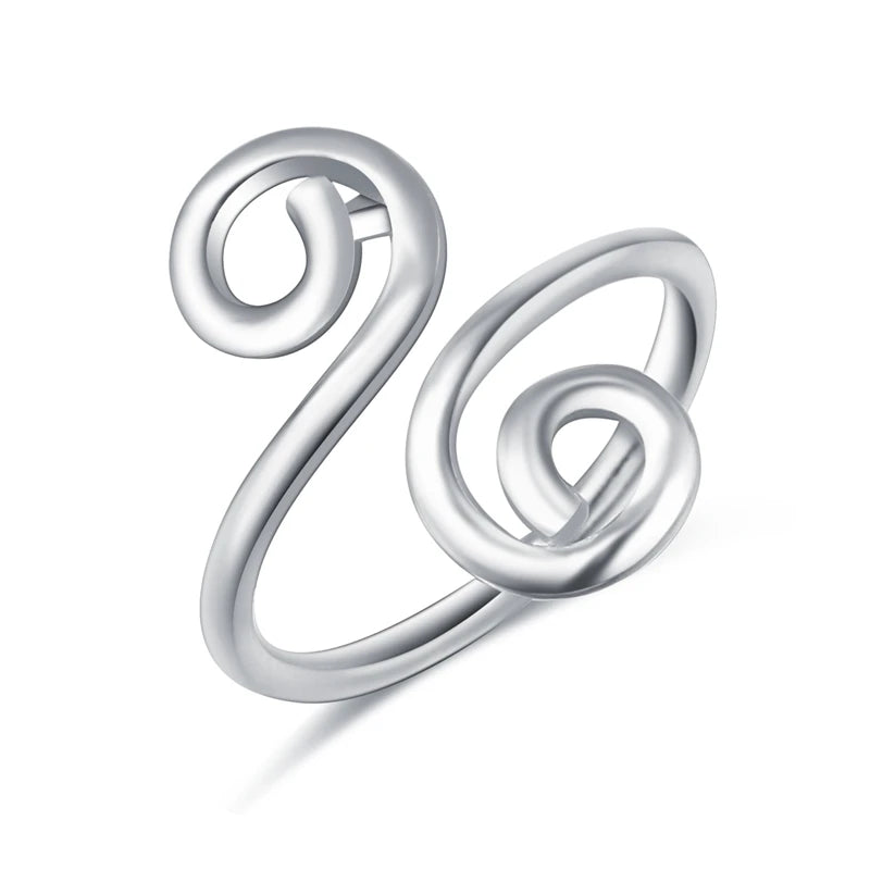 Twisted Silver Toe Rings