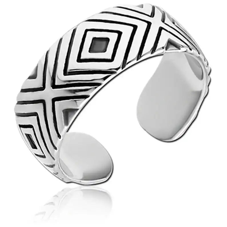 Twisted Silver Toe Rings