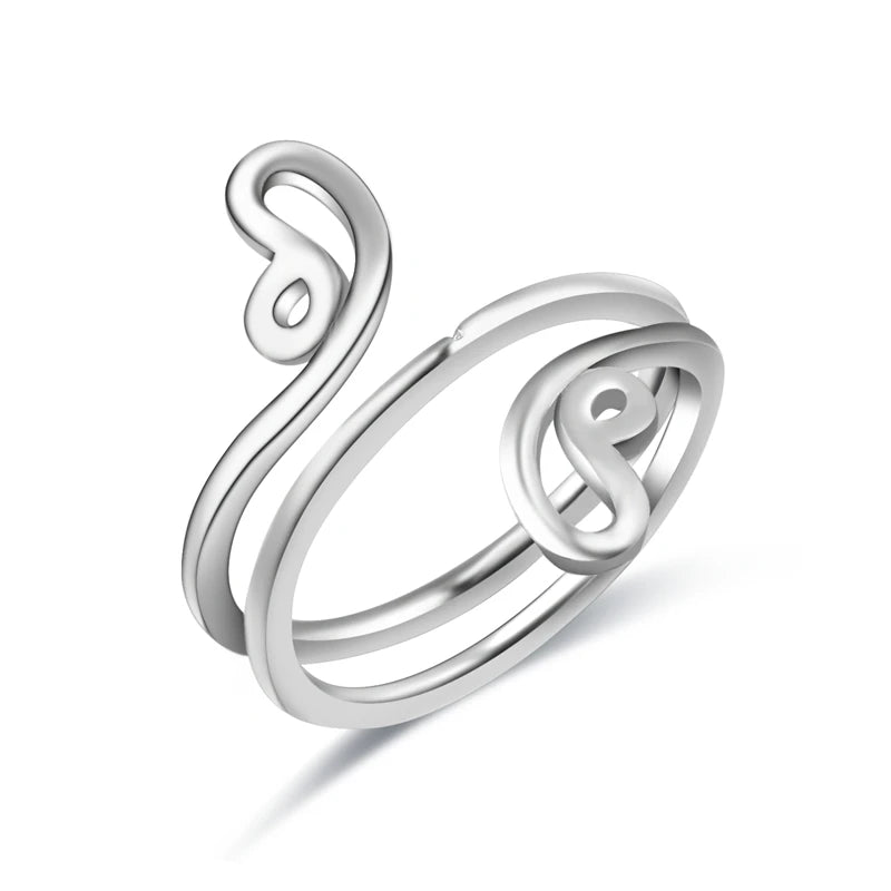 Twisted Silver Toe Rings