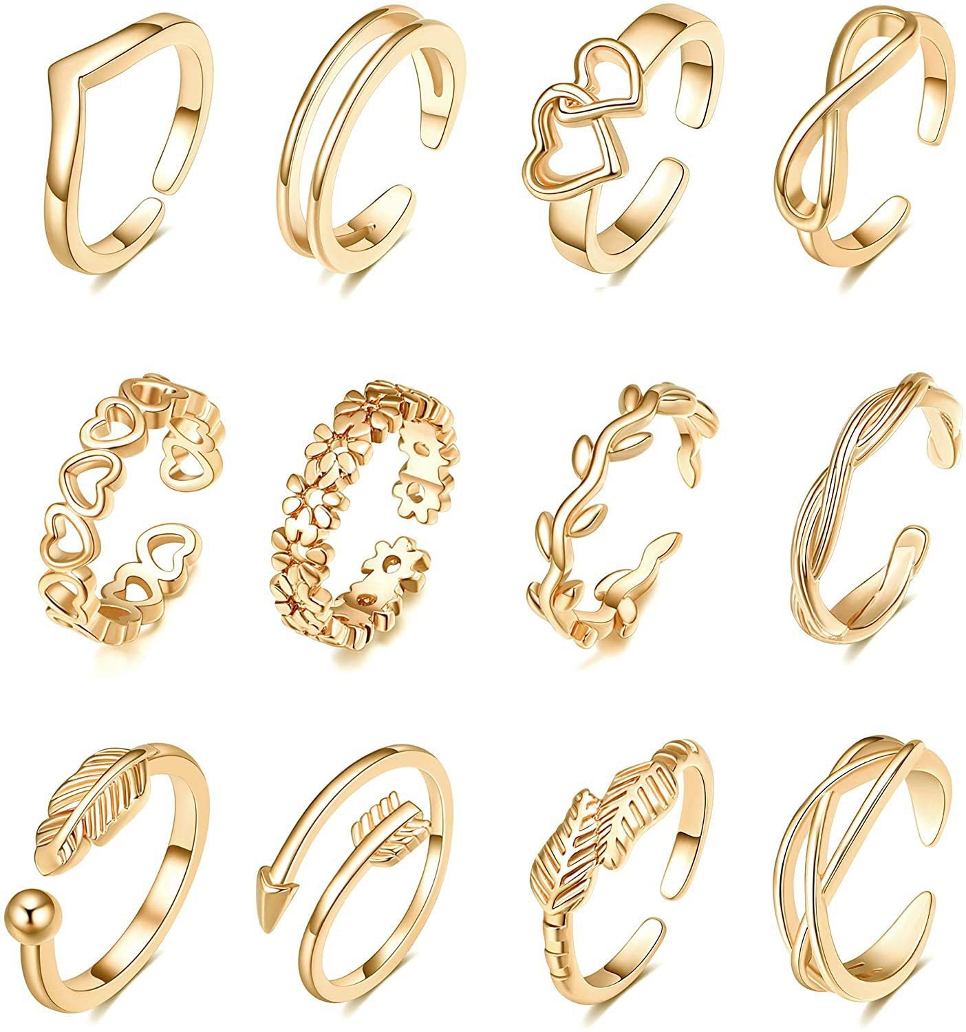 Boho Vibe Toe Ring Sets