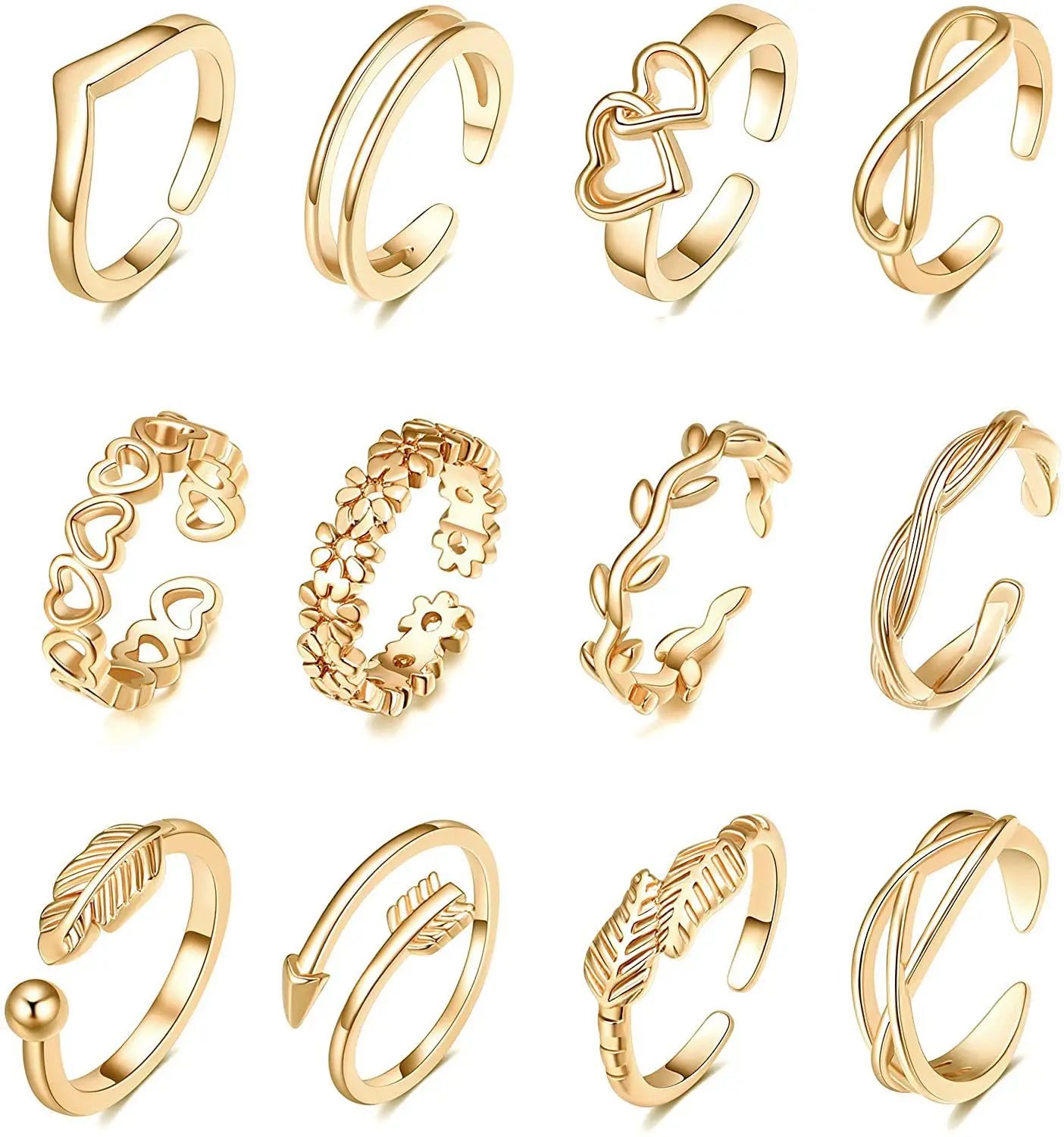 Boho Vibe Toe Ring Sets