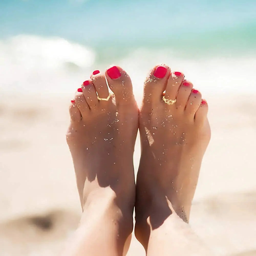 Boho Vibe Toe Ring Sets