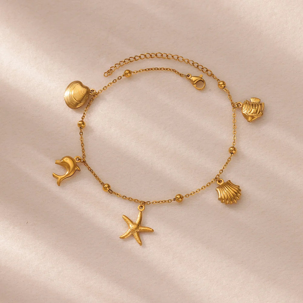 Beachy Charm Anklet