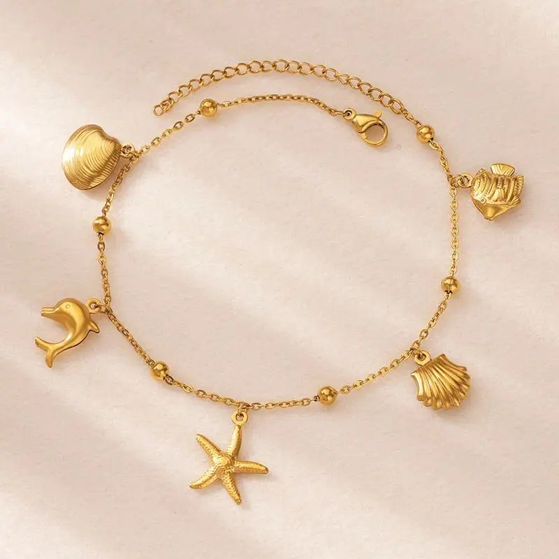 Beachy Charm Anklet