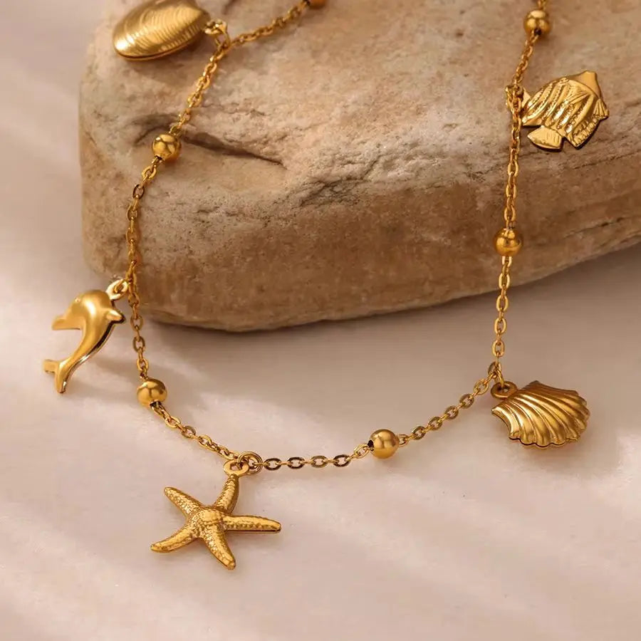 Beachy Charm Anklet