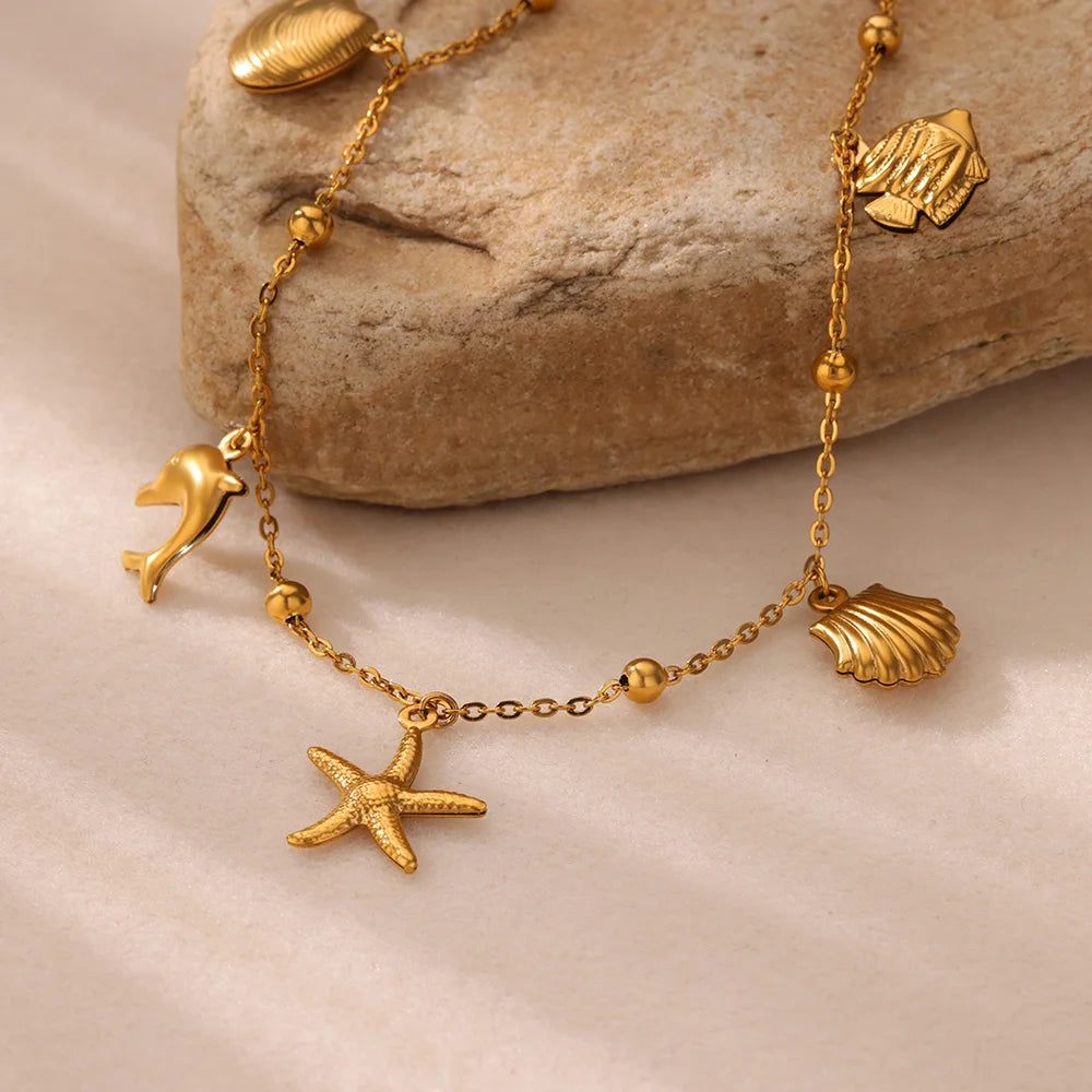 Beachy Charm Anklet
