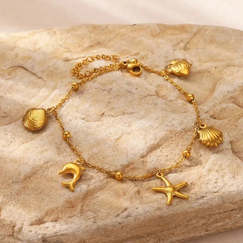 Beachy Charm Anklet